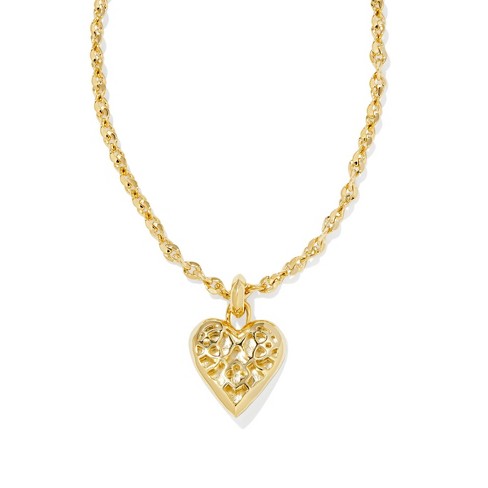 Kendra Scott Romy Statement Heart Necklace - Gold - image 1 of 3