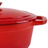 BergHOFF Neo 5Qt. Cast Iron Oval Covered Dutch Oven, Red - 4 of 4