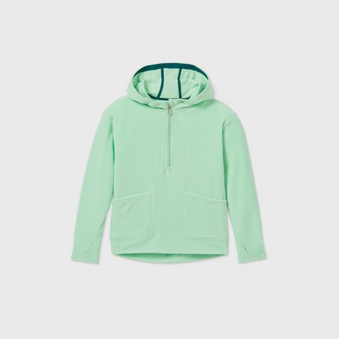 Girls' Fleece 1/4 Zip Sweatshirt - All In Motion™ : Target