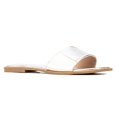 New York & Company Janice Women's One Banded Flat Slides
