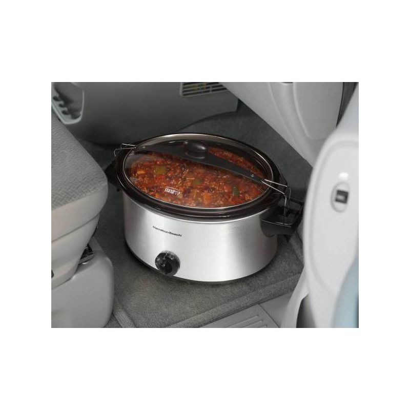 Hamilton Beach 6qt Stay or Go Slow Cooker Silver - 33262, 3 of 5