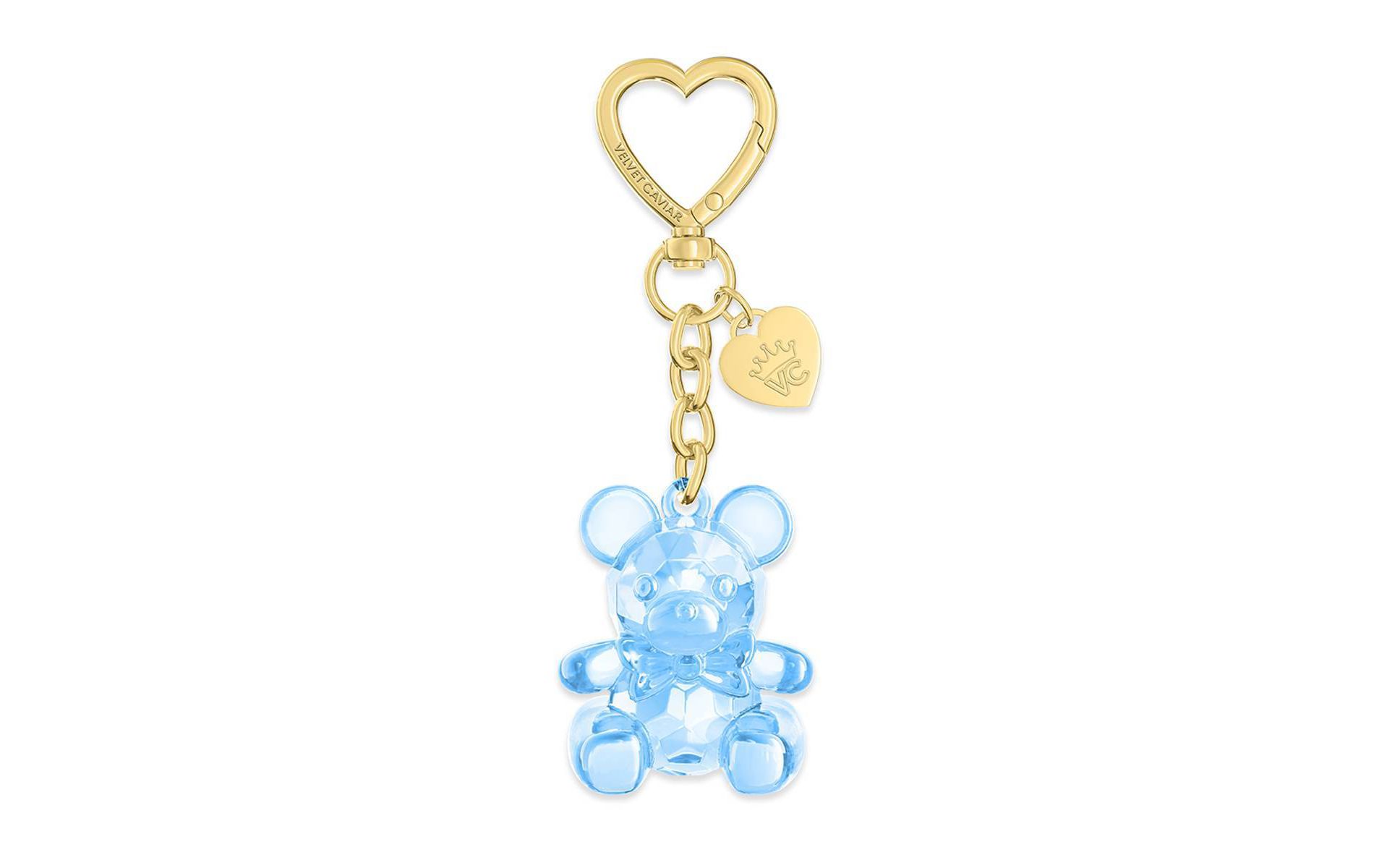 VELVET CAVIAR Tech & Bag Charm - Blue Teddy