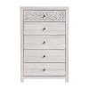 Galano Lophelia 5 Drawer 29.6 in. Wide Chest of Drawer in Dusty Gray Oak, Knotty Oak - 2 of 4