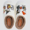 Women's Peanuts Trick or Treat Scuff Slippers - Ivory - 2 of 4