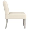 VidaXL Slipper Chair Linen Fabric Button Design - 4 of 4