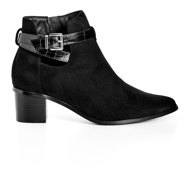 Women's WIDE FIT Alias Cut Out Ankle Boot - black | CITY CHIC, 2 of 8