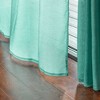 Chanasya 2pk Gradient Ombre Faux Belgian Flax Semi Sheer Window Curtain Panels - Set of 2 - 4 of 4