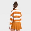 Women's Game Day Striped Cropped Long Sleeve Polo T-Shirt - JoyLab™ - 2 of 3
