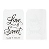 Sparkle and Bash 100 Pack Love Is Sweet Treat Bags for Wedding, Bridal Shower, Engagement Party (5 x 7.5 In) - 4 of 4