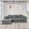 JOYRACER 106" Sleeper Sofa, 2 In 1 Pull Out Couch Bed ,Convertible Sofa Bed- L-Shaped Sectional Couch For Living Room - 2 of 4