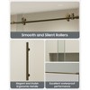 Frameless Sliding Bath Door, 8mm Tempered Glass, Stainless Steel Frame and Metal Baffle - 4 of 4