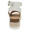 Soda TOPIC Women's Open Toe Espadrilles Platform Wedge Sandals - 4 of 4