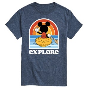 Men's - Disney - Mickey Kayak Explore Short Sleeve Graphic T-Shirt - 1 of 4