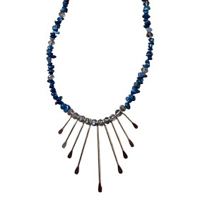 Michelle Marie Boutique's Gemstone and Crystal Bead Paddle Necklace - 1 of 4