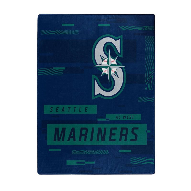 MLB Seattle Mariners Digitized 60 x 80 Raschel Throw Blanket, 1 of 4