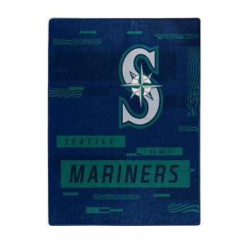 MLB Seattle Mariners Digitized 60 x 80 Raschel Throw Blanket