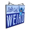 Silver Buffalo Disney Lilo & Stitch "Let's Get Weird" Reversible Hanging Sign Wall Art - 3 of 4