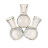 4" Floral Four Vase Clear - Ultimate Innovations: Indoor Tabletop Decorative Sculpture, No Battery Required - 2 of 2