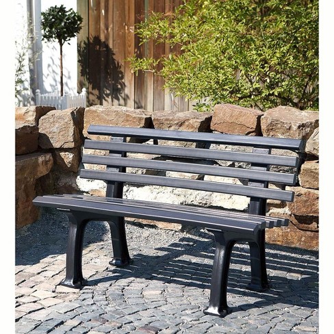 Weatherproof resin best sale garden bench