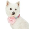 Blueberry Pet Floral Power Designer Dog Collar with Detachable Pink Peony - 4 of 4