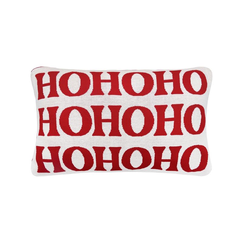 C&F Home Ho Ho Ho 14" x 22" Reversible Knitted Throw Pillow, 2 of 7