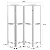 Vynxaria Florentin Natural 4-Panel Room Divider Folding Shoji Screen - 4 of 4