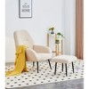 Dolonm Modern Light Luxury Single Sofa Chair - Ergonomic Lounge Chair for Living Room, Balcony, Reading Nook - Soft Fabric & Sturdy Frame - 2 of 4