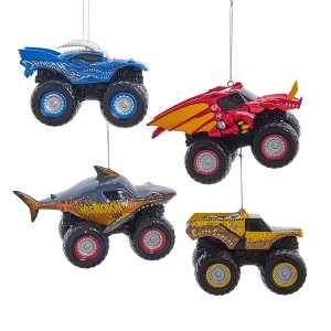 Kurt Adler 2.25-Inch Monster Jam 4-Piece Ornament Set - 1 of 1