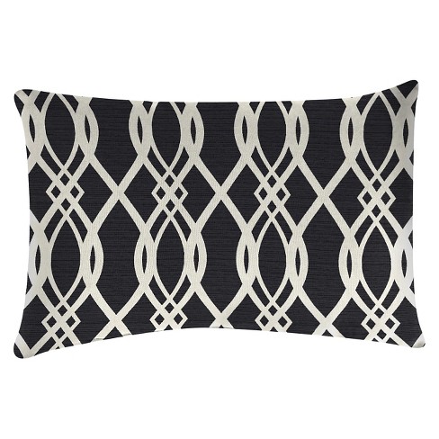 Outdoor Throw Pillow Set Jordan Manufacturing Black White Target