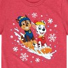Boys' - Paw Patrol - Chase and Marshall Sledding Short Sleeve Graphic T-Shirt - 2 of 4