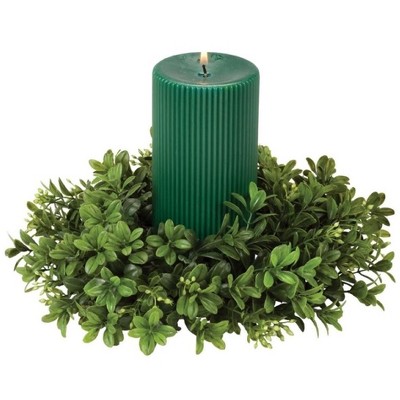 Sullivans Artificial Boxwood Accent Wreath 11"H Green