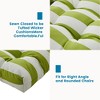 Outdoor Chair Cushions,3 Piece Loveseat Outdoor Cushions Set,Tufted/Wicker Patio Cushion for Patio Furniture All Weather,44“x19 x5,Floral - 4 of 4