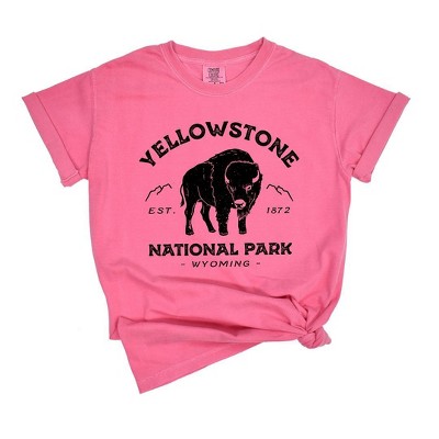 Simply Sage Market Women's Vintage Yellowstone National Park Short Sleeve Garment Dyed Tee