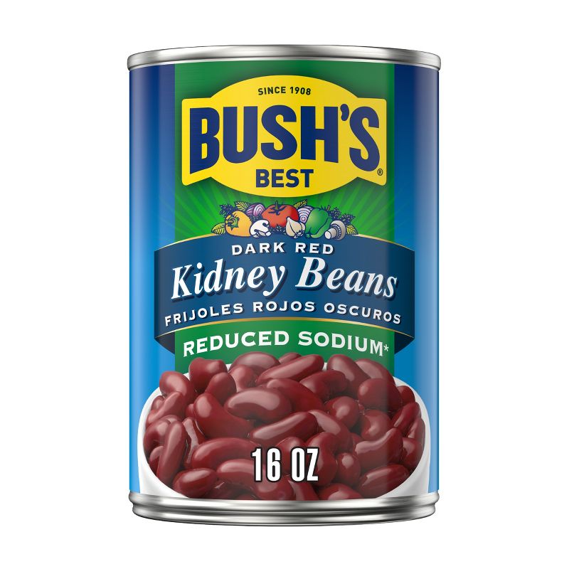 Bush&#39;s Reduced Sodium Dark Red Kidney Beans - 16oz, 1 of 14
