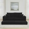 Okak Modern Modular Sectional Futon Sofa for Living Room Bedroom,Deep Seat Sleeper Couch with Comfy Backrest & Removable Ottoman - 2 of 4