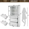 Grungis 70.1 inch Bathroom Storage Cabinet,Tall Floor Cabinets with 2 Adjustable Shelves & 3 Drawers,Storage Cabinet for Bathroom - 3 of 4