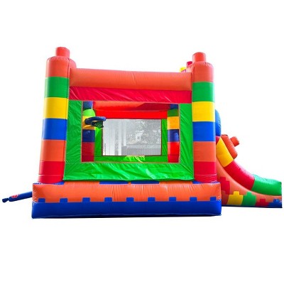 Colorful Vinyl Inflatable Bounce House with Slide
