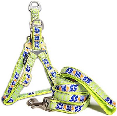 Touchdog  'Chain Printed' Tough Stitched Dog Harness and Leash
