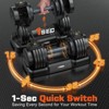 GIKPAL 5 in 1 Adjustable Dumbbells , 1 Sec Fast Change Weights with Anti-Slip Handle, 5 Weight Options for Full Body Workout - 4 of 4