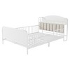 JUJABU Kids Metal Platform Bed Frame with Upholstered Headboard and Storage Shelf - 2 of 4