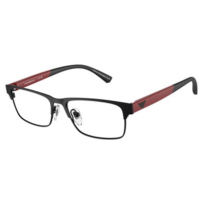 Emporio Armani EK 1001 3001 Childrens Rectangle Eyeglasses Matte Black 47mm