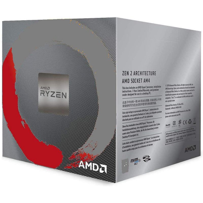 AMD Ryzen 7 3700X 8-Core, 16-Thread Unlocked Desktop Processor with Wraith Prism LED Cooler, 3 of 5