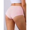 Allegra K Women's Mid-Waisted Full Coverage Tummy Control Cotton Briefs - 2 of 4