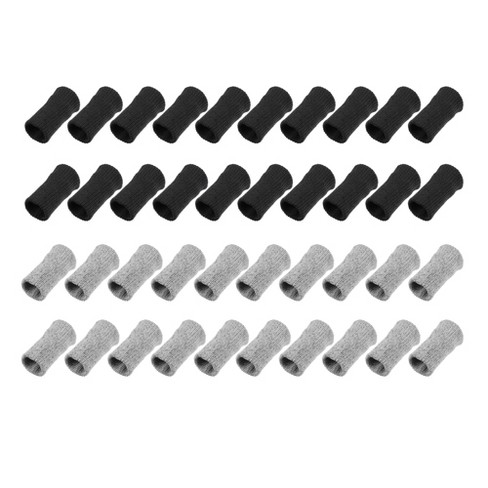 Unique Bargains Gray Elastic Aid Arthritis Band Finger Sleeves 10pcs