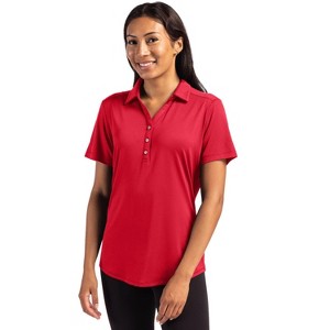 Cutter & Buck Forge Eco Stretch Recycled Womens Short Sleeve Polo - 1 of 2