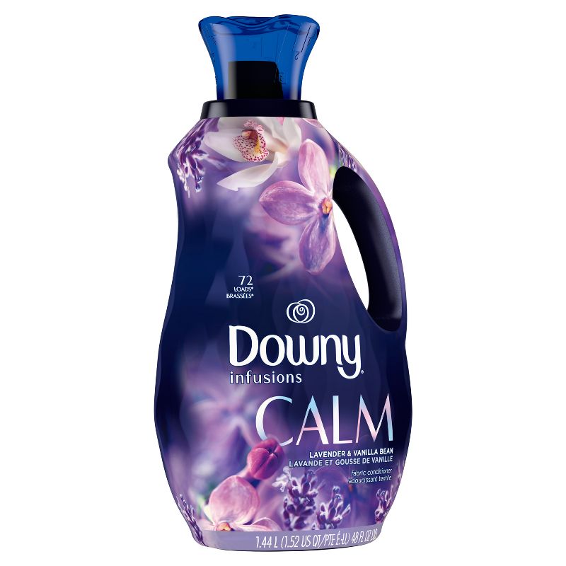 Downy Infusions Calm Liquid Fabric Softener - Lavender & Vanilla Scent, 4 of 13