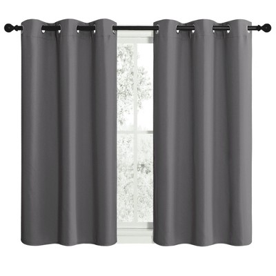 NICETOWN Grommet Top Blackout Curtains, Thermal Insulated Noise Reducing Window Drapes (Set of 2)