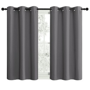 NICETOWN Grommet Top Blackout Curtains, Thermal Insulated Noise Reducing Window Drapes (Set of 2) - 1 of 4