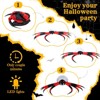 Angel Sar 11.8 FT Halloween Inflatable Crawling Spider with Rotating LED Lights Giant Blow Up Outdoor Decoration for Yard and Garden - 4 of 4