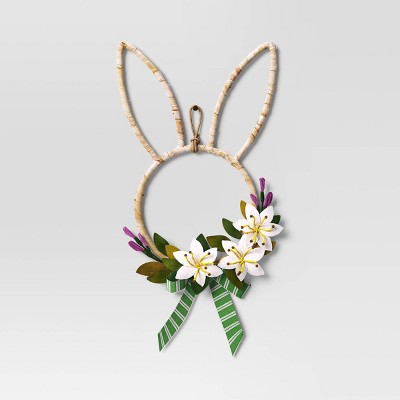 Easter Bunny Decorative Wreath - Threshold™